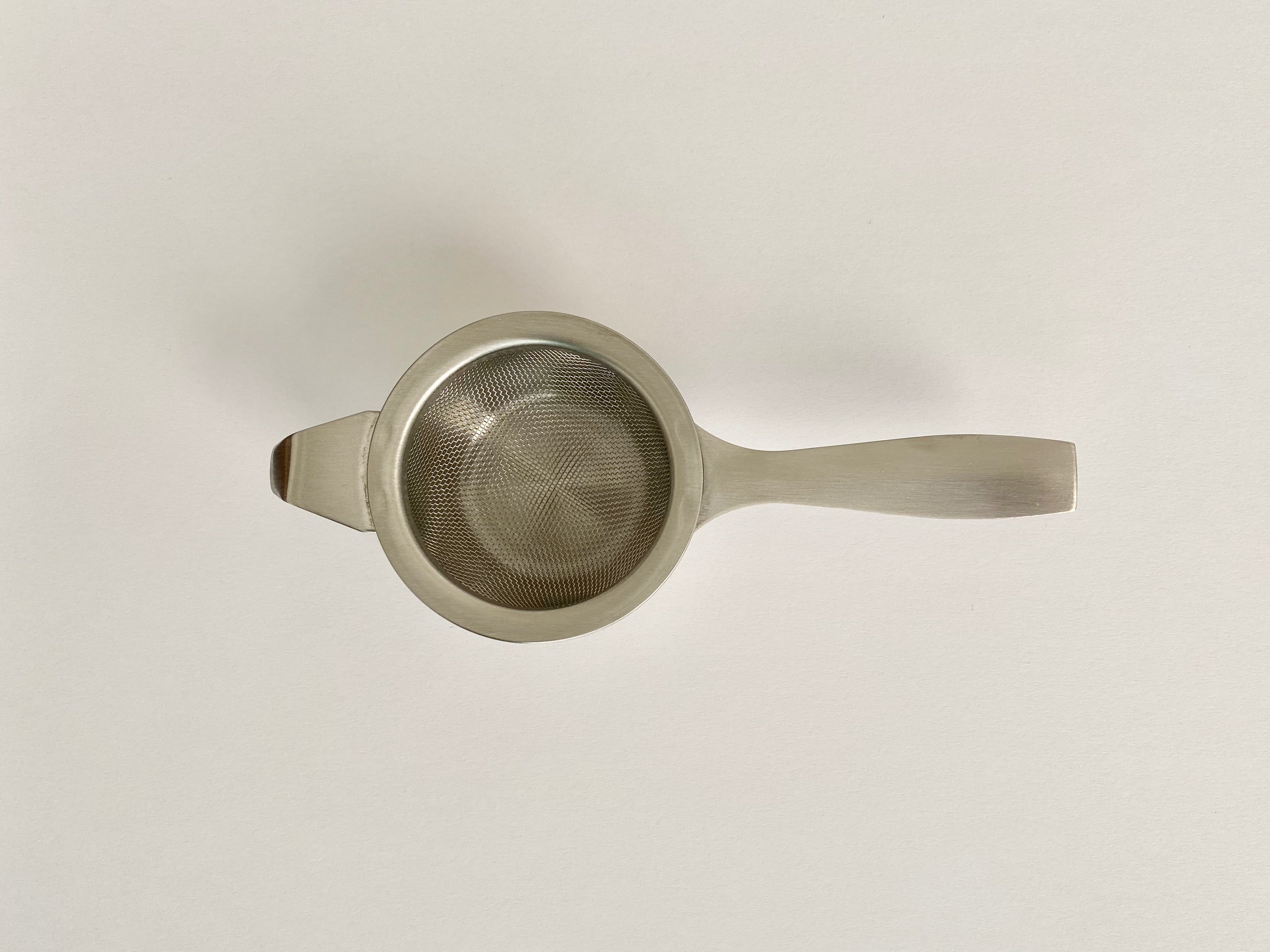 Tea Strainer - Stainless Steel with drip tray