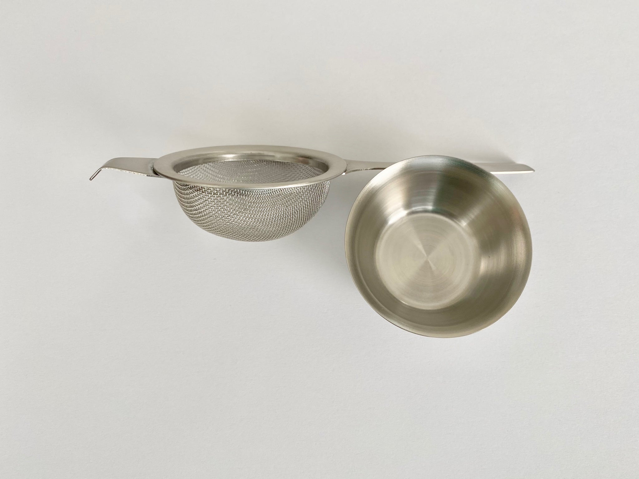 Stainless Steel Tea Strainer with Holder - Traditional and
